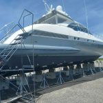 yacht on dry dock for remodeling - https://www.andyquinones.net Httpswww Andyquinones Net yacht getting ready for remodel