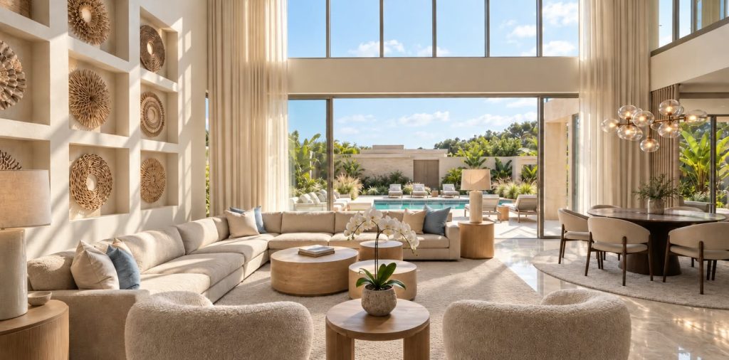 Pier 66 Penthouse Interior Design, Fort Lauderdale Beach - https://www.andyquinones.net Httpswww Andyquinones Net the fort lauderdale interior designers at artistic interiors by andy quinones delivers flawless coastal modern interior design in miami fort lauderdale and palm beach Our neutral interior decor pallet combined with the coastal resort style in furnishings and accessories gives the client a permanent sense of being in a vacation getaway